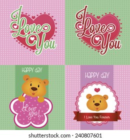 abstract love background with some special objects