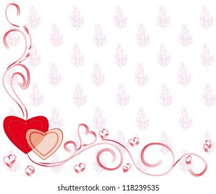 abstract love background for St.Valentine day. Vector illustration