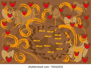 abstract love background. Vector illustration