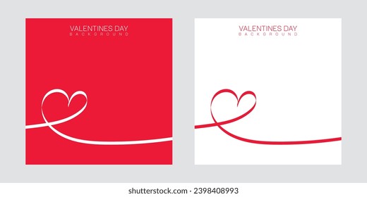 Abstrakter Liebesbanner. Valentinstag-Hintergrund. Herzformen handgezeichnet. Symbol der Liebe. Designelemente für Valentinstag-Karten.