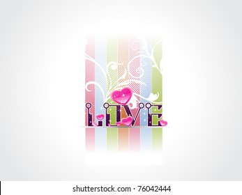 abstract love concept background, illustration