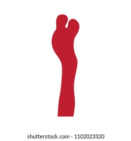 abstract love couple. logo