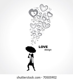 Abstract love design