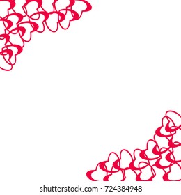 abstract love design of hearts. For greeting cards, invitations Valentine's day, wedding, birthday, party,celebration. Vector illustration.
