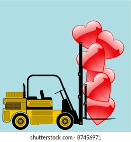abstract love forklift