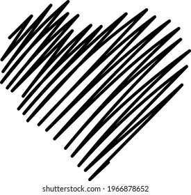Resumen de arte de garabatos dibujado a mano dibujado a mano. Esbozar diseño gráfico aislado en fondo blanco.