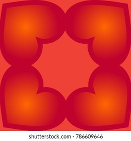Abstract  Love Heart and Valentines day Background Vector