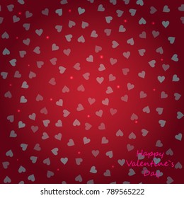 Abstract  Love Heart and Valentines day Background Vector