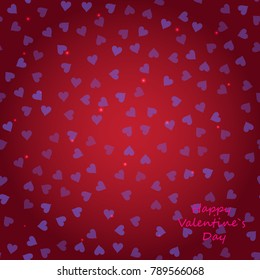 Abstract  Love Heart and Valentines day Background Vector