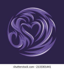 Abstract love icon vector illustration