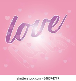 Abstract Love and Letter Love for background Vector Art and illustration