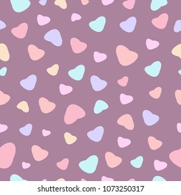 abstract love pastel seamless pattern