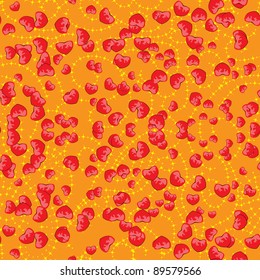 abstract love seamless pattern with hearts