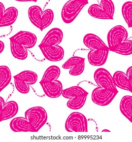abstract love seamless pattern with hearts