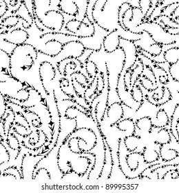 abstract love seamless pattern with hearts