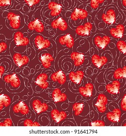 abstract love seamless pattern with hearts