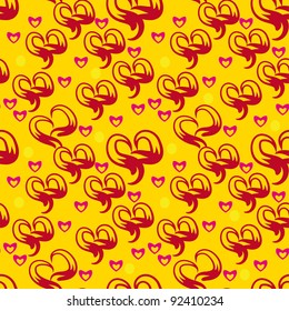 abstract love seamless pattern with hearts