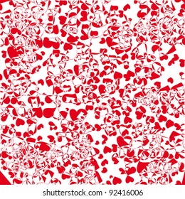 abstract love seamless pattern with hearts