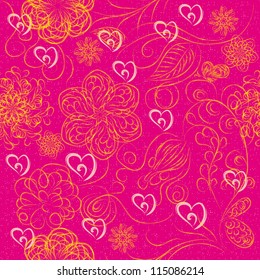 abstract love seamless structure for St.Valentine day. Vector illustration