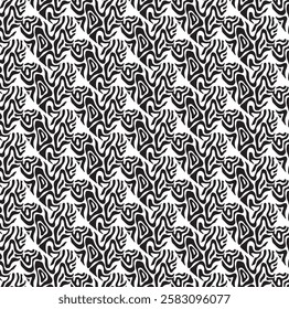 Abstract Love Shape Groovy Texture Pattern