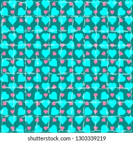 Abstract Love Shape Pattern Design Background Wrapping