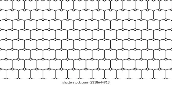 Abstract love shape texture. Mix diamond and heart tiles pavement pattern. Digital abstract backdrop idea.
