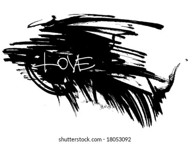 abstract love sign