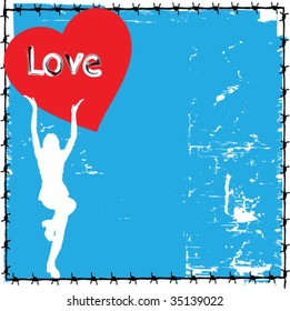 abstract love sign