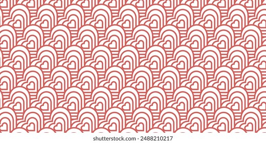 Abstract love simple minimalistic seamless patterns. Vector illustration