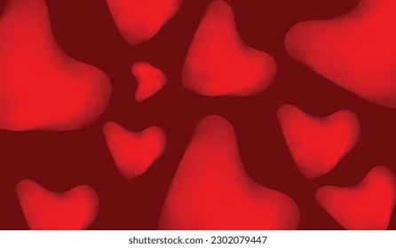 Abstract love symbol or heart shape liquid color vintage background for valentine day or love background, can be use for rapping paper, presentation, events wallpaper, gradient mash love background 