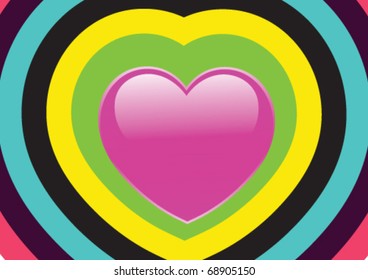 Abstract love vector background