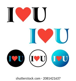 Abstract I love You Icon Illustration, can be used for business designs, presentation designs or any suitable designs.