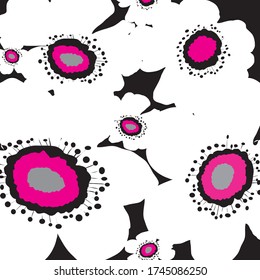 Resumen adorable fondo del patrón de flores sakura. Creativa mano floral linda dibujada para tu diseño