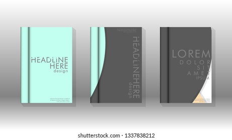 Abstract low circle shape background for corporate business annual report book cover brochure flyer poster. Eps10 vector template