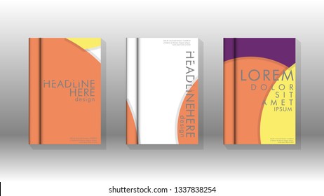 Abstract low circle shape background for corporate business annual report book cover brochure flyer poster. Eps10 vector template