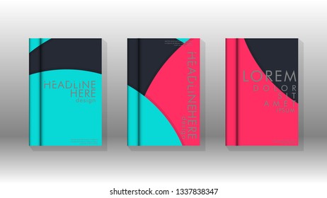 Abstract low circle shape background for corporate business annual report book cover brochure flyer poster. Eps10 vector template
