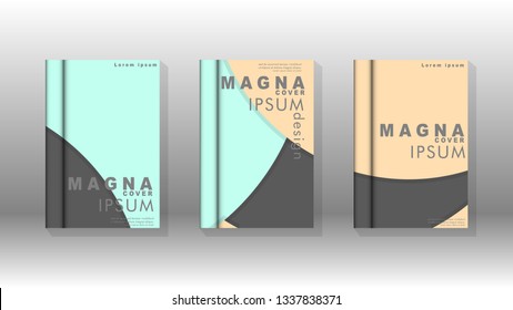 Abstract low circle shape background for corporate business annual report book cover brochure flyer poster. Eps10 vector template