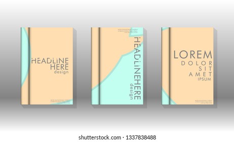 Abstract low circle shape background for corporate business annual report book cover brochure flyer poster. Eps10 vector template