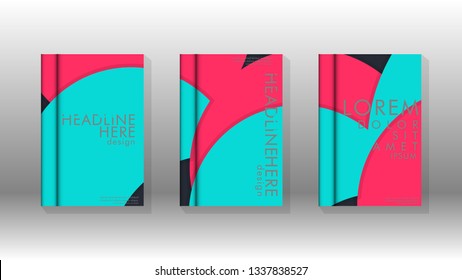 Abstract low circle shape background for corporate business annual report book cover brochure flyer poster. Eps10 vector template