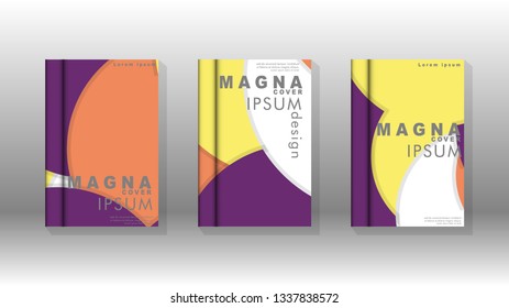 Abstract low circle shape background for corporate business annual report book cover brochure flyer poster. Eps10 vector template