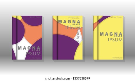 Abstract low circle shape background for corporate business annual report book cover brochure flyer poster. Eps10 vector template