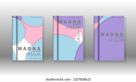 Abstract low circle shape background for corporate business annual report book cover brochure flyer poster. Eps10 vector template