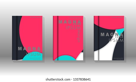 Abstract low circle shape background for corporate business annual report book cover brochure flyer poster. Eps10 vector template