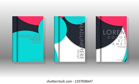 Abstract low circle shape background for corporate business annual report book cover brochure flyer poster. Eps10 vector template