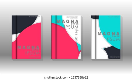 Abstract low circle shape background for corporate business annual report book cover brochure flyer poster. Eps10 vector template