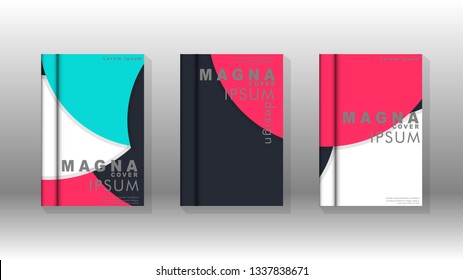 Abstract low circle shape background for corporate business annual report book cover brochure flyer poster. Eps10 vector template