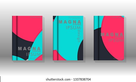Abstract low circle shape background for corporate business annual report book cover brochure flyer poster. Eps10 vector template