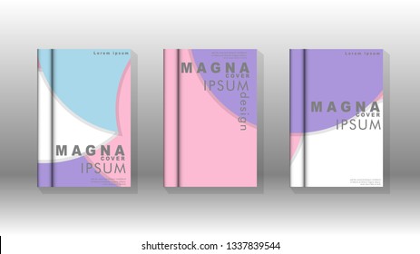 Abstract low circle shape background for corporate business annual report book cover brochure flyer poster. Eps10 vector template