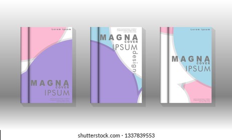 Abstract low circle shape background for corporate business annual report book cover brochure flyer poster. Eps10 vector template