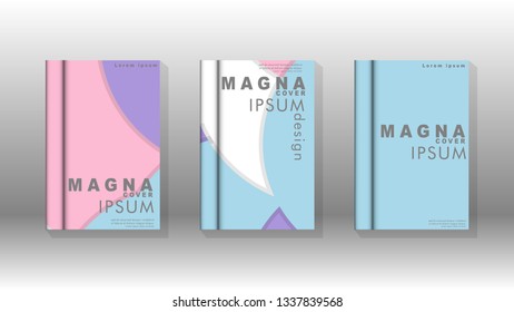 Abstract low circle shape background for corporate business annual report book cover brochure flyer poster. Eps10 vector template